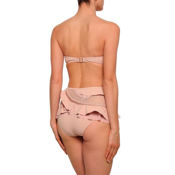 Zimmermann ruffle trim top and bottoms swimsuit sz AU 1 - Picture 5 of 13